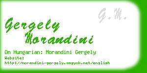 gergely morandini business card